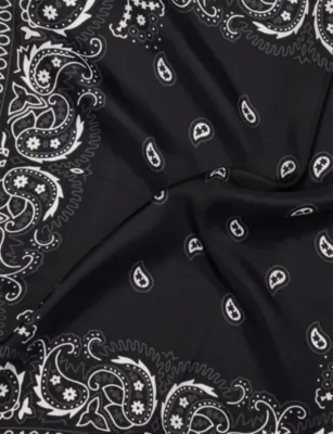 AWGE Don't Be Dumb Silk-Blend Bandana detail 2