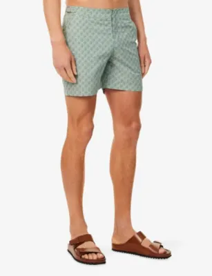 ORLEBAR BROWN Bulldog Portico Printed Swim Shorts detail 3