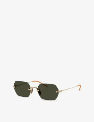 OLIVER PEOPLES OV1353ST TK13 Rectangle-Frame Metal Sunglasses detail 2