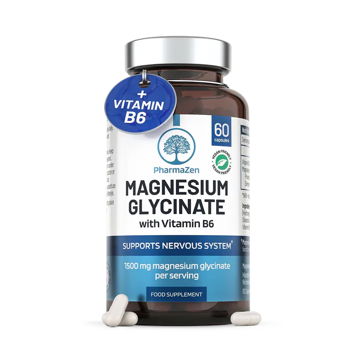 PharmaZen Magnesium Glycinate with Vitamin B6 60 Capsules – Vitamins & Supplements > Minerals > Magnesium