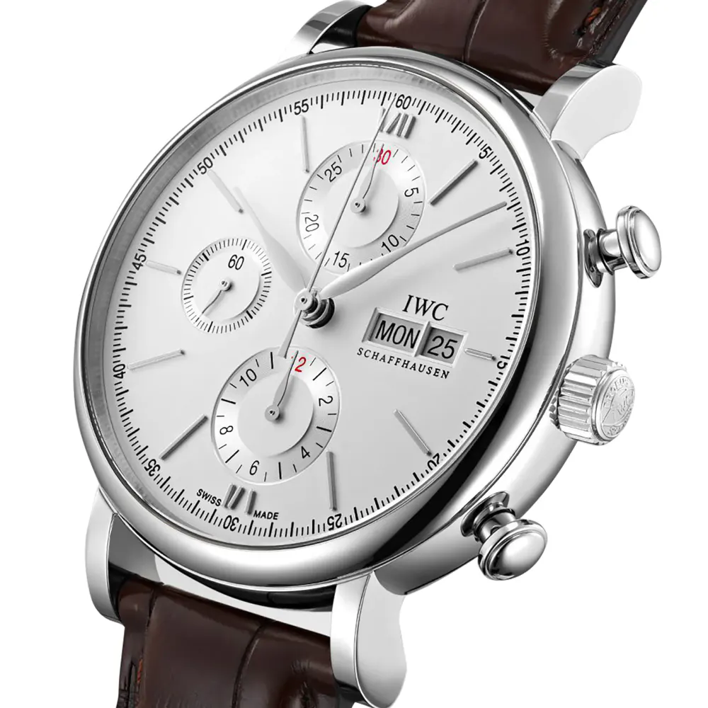 IWC Portofino 42mm Mens Watch in White, additional product view 3
