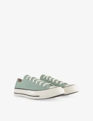 CONVERSE All Star Ox 70s Canvas Trainers - 3 in THYME AGAIN EGRET BLACK, additional product view 3
