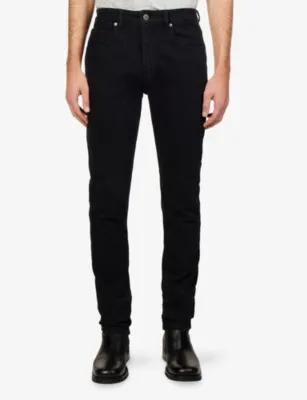 VINGT QUATRE Taylor Slim-Fit Denim Jeans in WASHED BLACK, additional product view 3