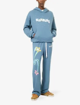 NAHMIAS Flower Trip Printed Cotton Hoody detail 2