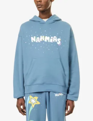 NAHMIAS Flower Trip Printed Cotton Hoody detail 3