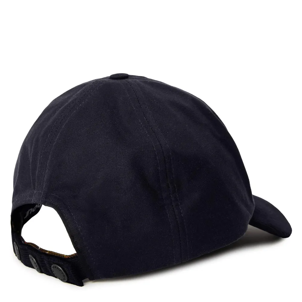 Barbour Ashby Waxed Cotton With Cord Peak Cap detail 2