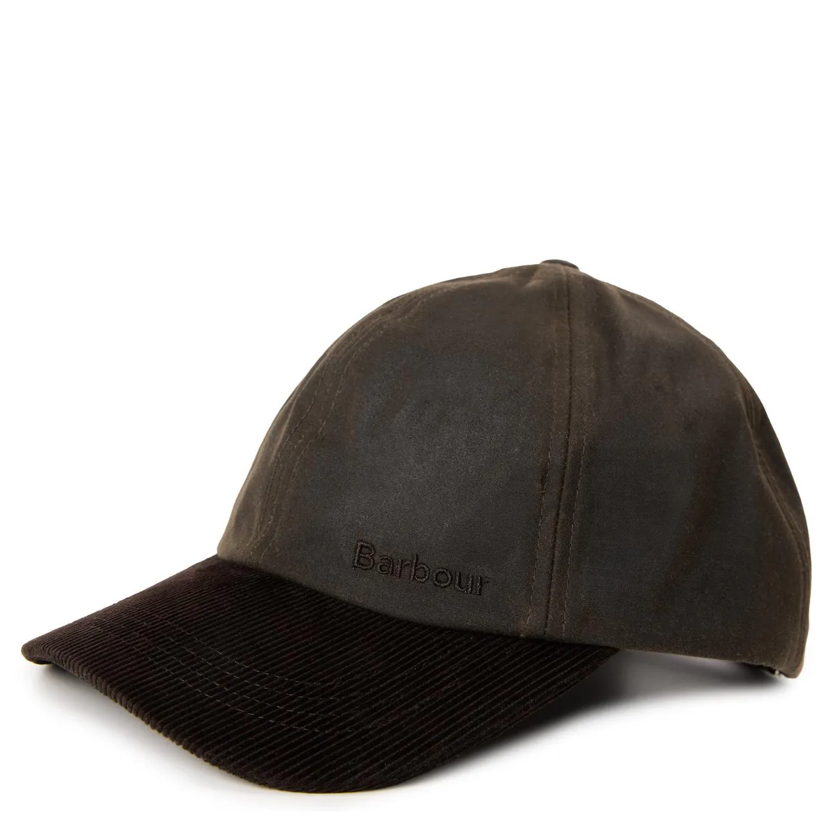 Barbour Ashby Waxed Cotton With Cord Peak Cap