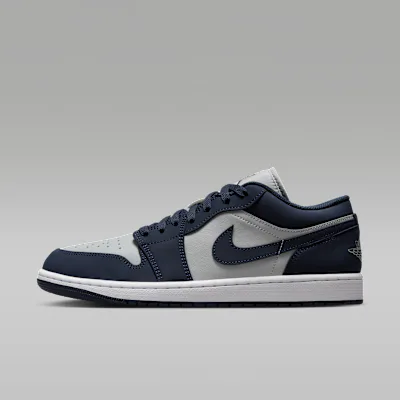 Jordan Air Jordan 1 Low Men's Shoes - Obsidian/Grey Fog/Pink Foam/Obsidian