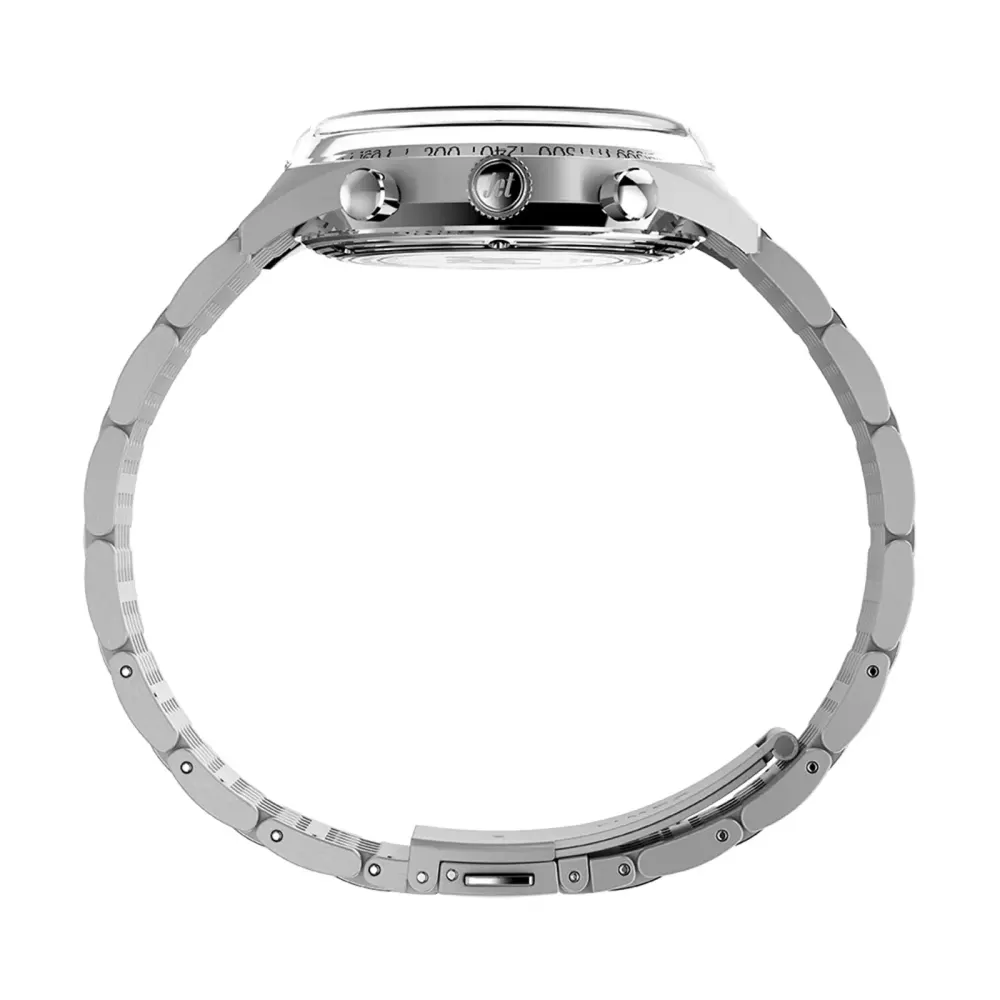 Timex Marlin Jet Quartz Chronograph 40mm Mens Watch Silver in Silver, additional product view 3