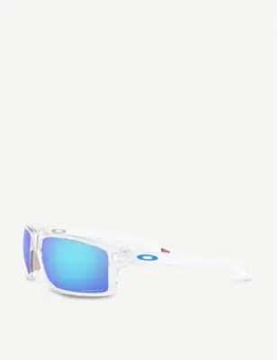 OAKLEY OO9449-60 Gibston acetate rectangle-frame sunglasses detail 2
