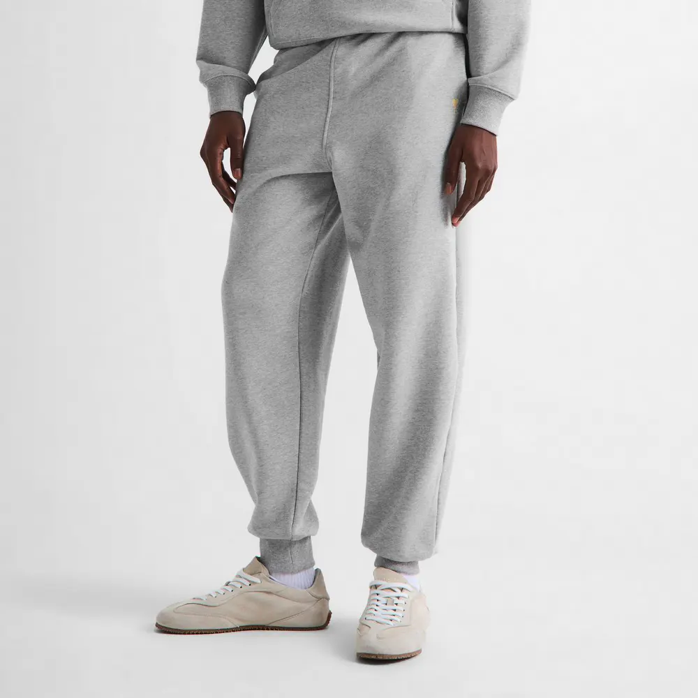 Ami Paris Men's Closed Hem Fleece Joggers detail 3