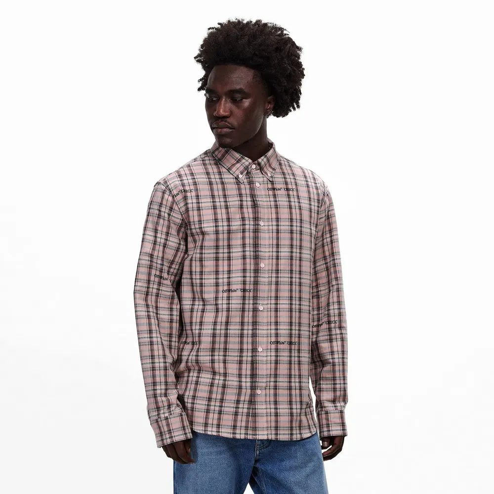 Off White Men's Long Sleeve Patterned Shirt detail 3