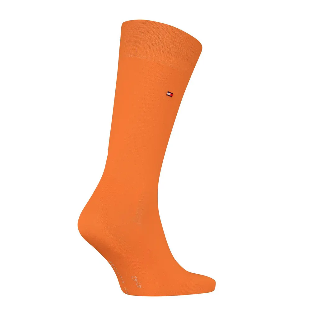 Tommy Hilfiger Men's Crew Socks in Orange, additional product view 2