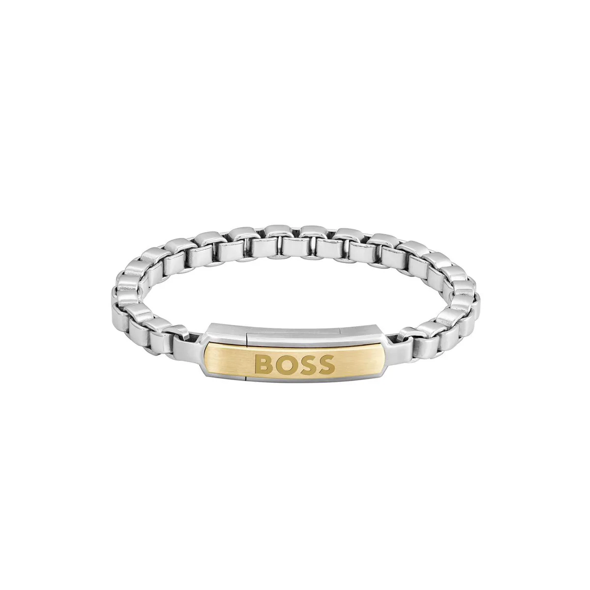 Boss Men's Devon Box Chain Magnetic Closure Bracelet