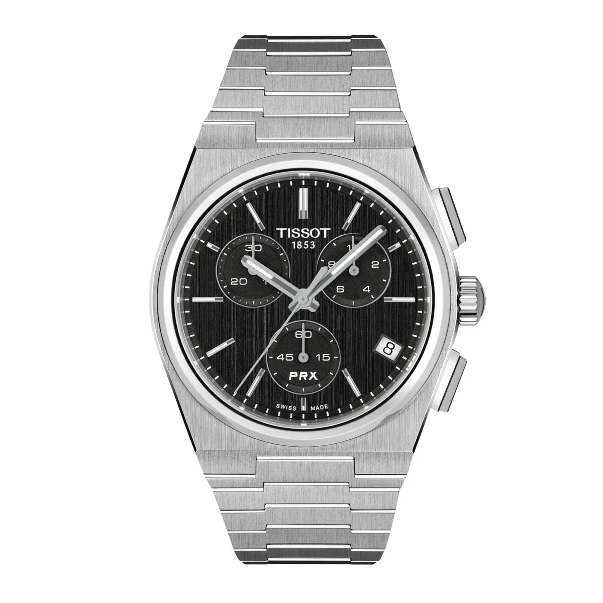 Tissot PRX Chrono Quartz 41mm Mens Watch Black