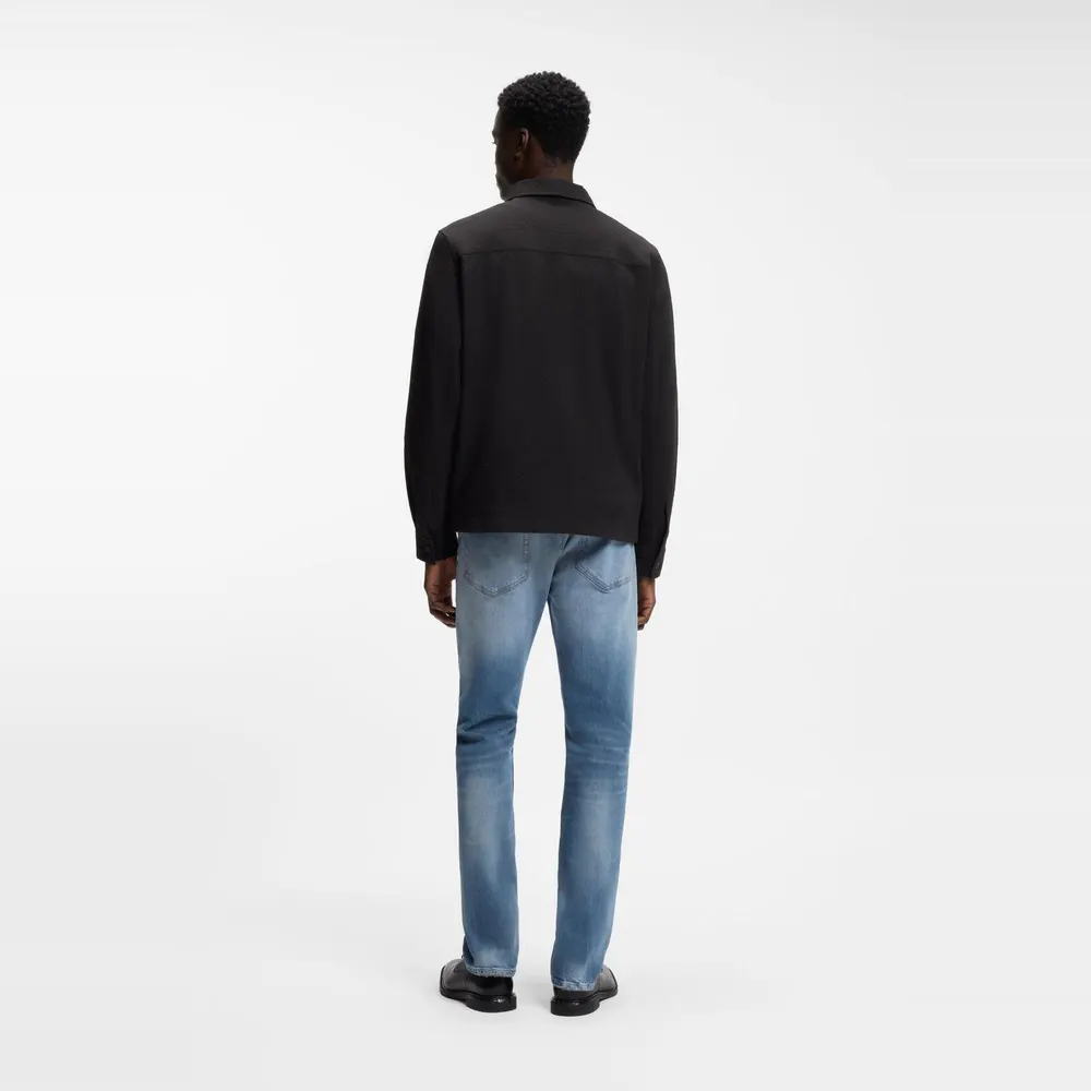 Hugo Men's Eselio Cotton Camp-Collar Short-Sleeve Oversized-Fit T-Shirt detail 3