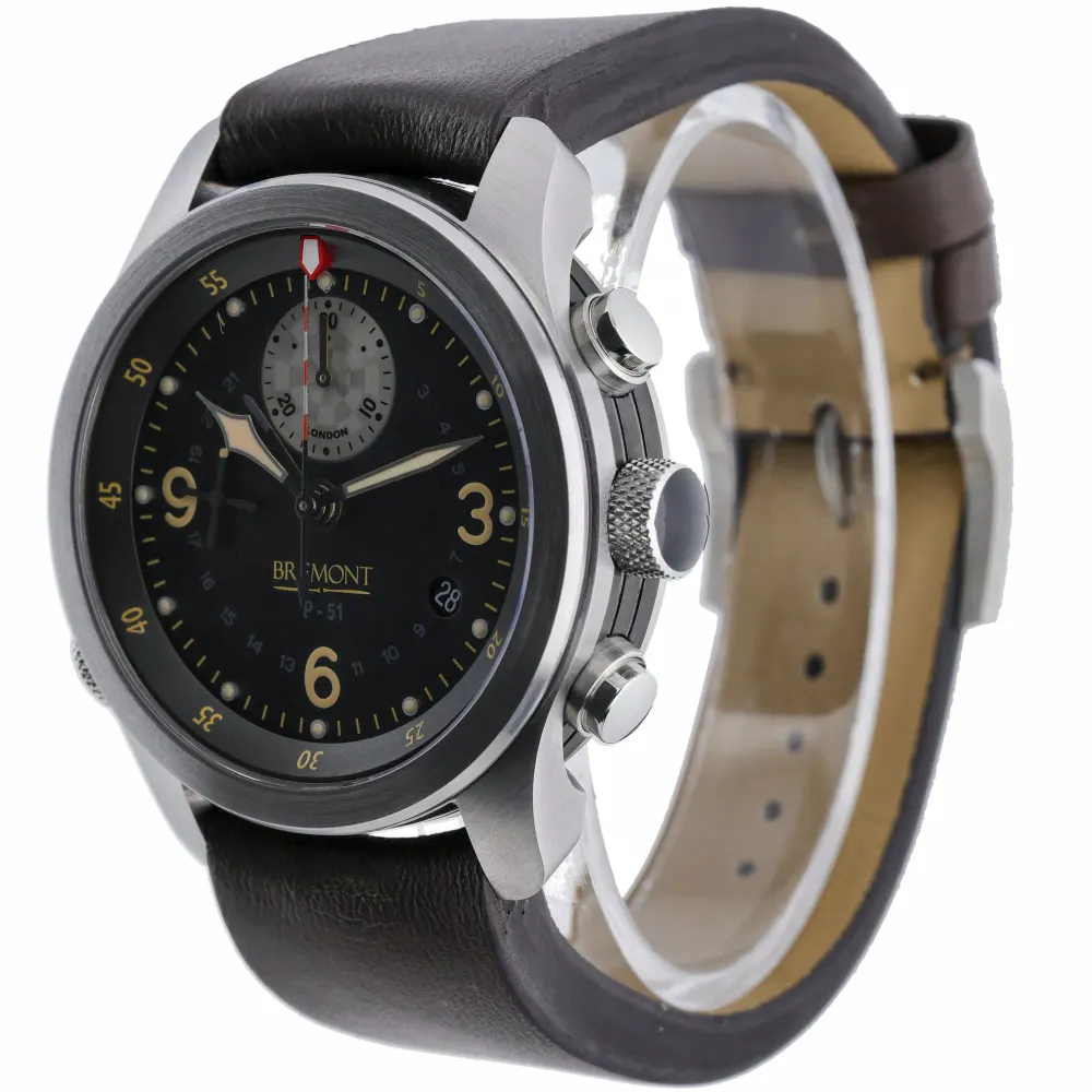 Bremont Mustang P-51 — 2012 — Very good in Black Quarter Arabic, additional product view 2