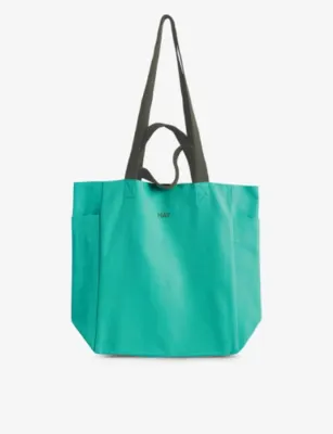 HAY Everyday Logo-Print Cotton Tote Bag - Cool Pink