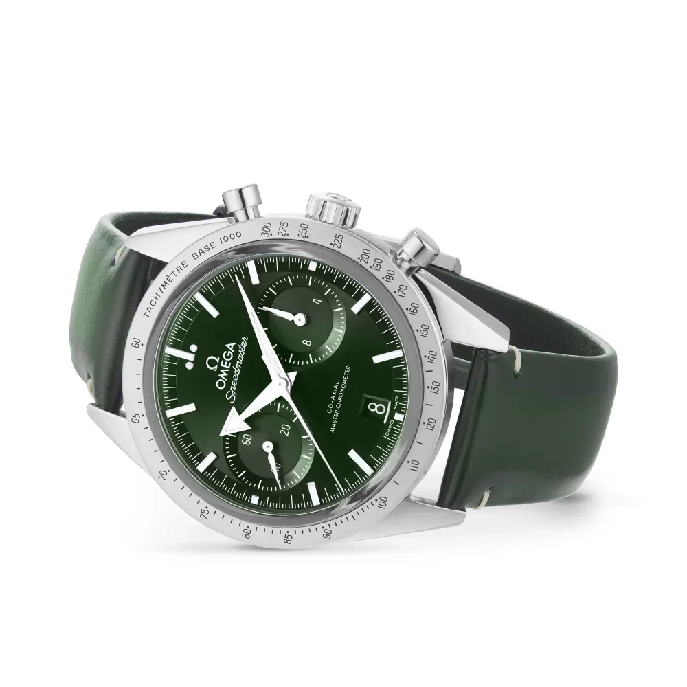 Omega Speedmaster 57 Co-Axial Master Chronometer Chronograph 40.5mm Mens Watch Green detail 3