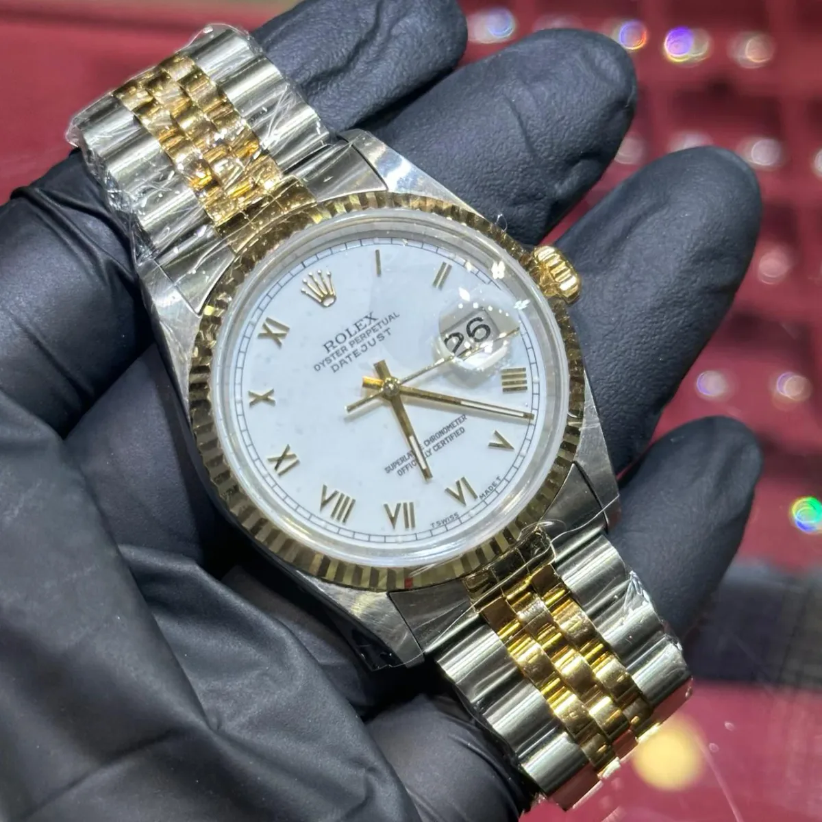 ANKUR - For Him WATCHES Rolex Datejust 36mm | Two Tone Yellow Gold | White Roman Dial – Watch