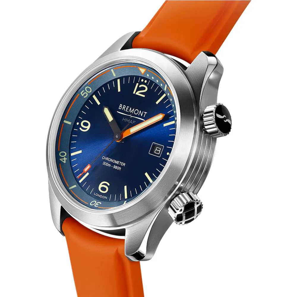 Bremont Argonaut 43mm Mens Watch in Blue, additional product view 3