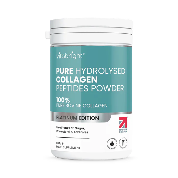 VitaBright Bovine Collagen Powder 500g - 50 Servings - 10g to 20g per Serving