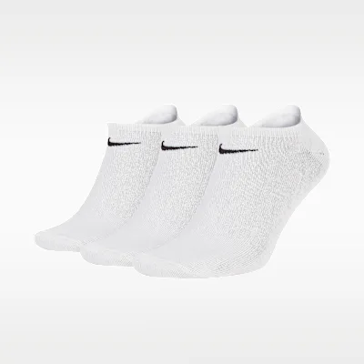 Nike Lightweight Training No-Show Socks (3 Pairs) - White/Black in White/Black – Nike men's and unisex