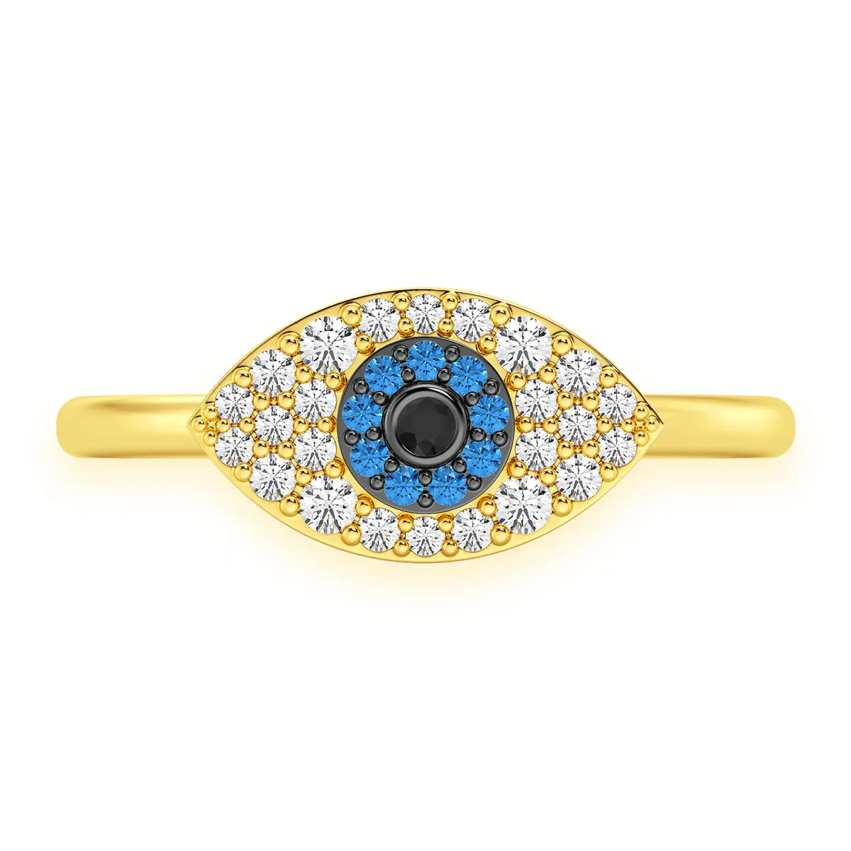 For Him Evil Eye Diamond Ring in Rose Gold / Natural Diamond – Ring