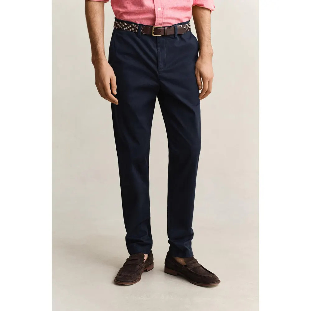Gant Men's Chinos in Evenng Blue 433, additional product view 2