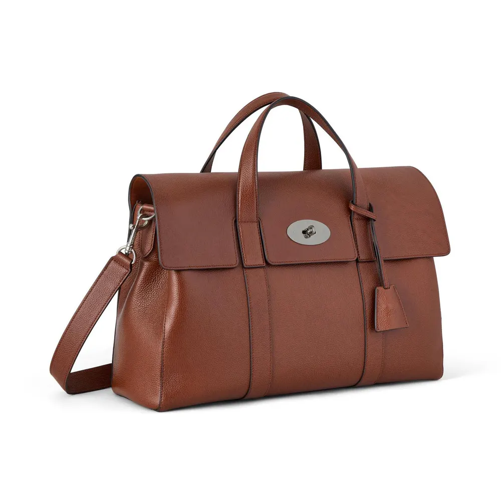 Mulberry Heritage Piccadilly Leather Messenger Bag in Oak, additional product view 3