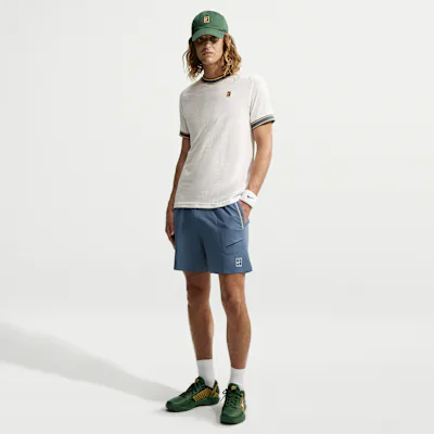 Nike NikeCourt Advantage Men's Dri-FIT 15cm (approx.) Tennis Shorts - New Slate/Laser Orange/White