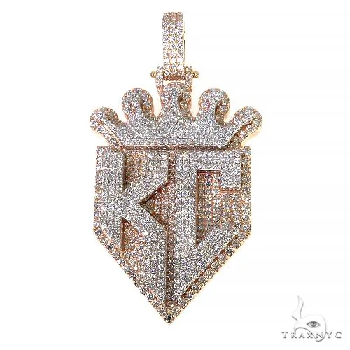 RINA - For Him CUSTOM Custom Made 'KC' Diamond Pendant 67997 – Pendant