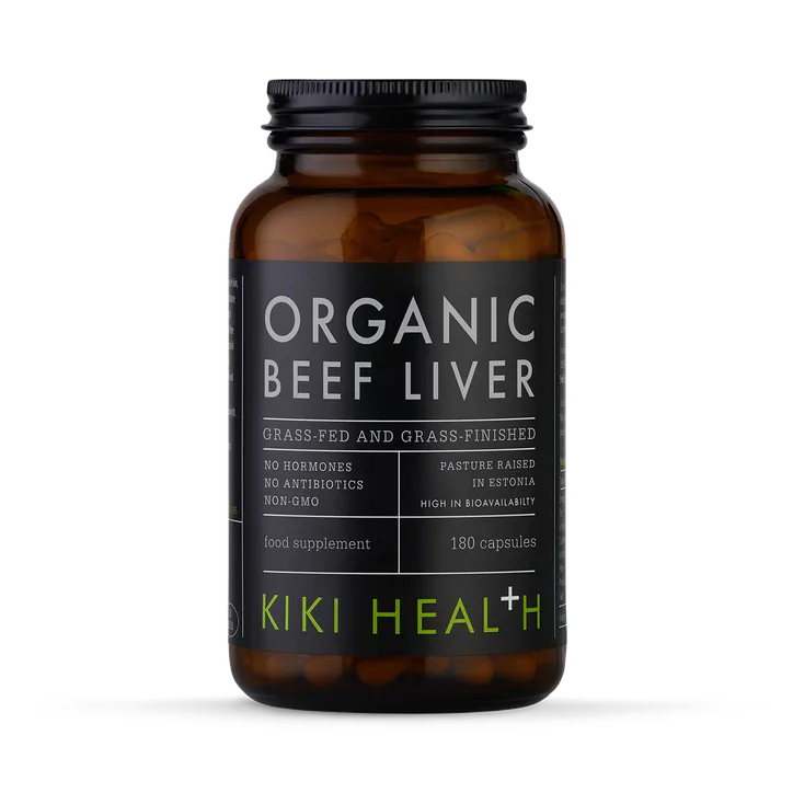 KIKI HEALTH Organic Beef Liver - 180 Vegicaps