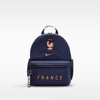 Nike France 2026/27 JDI Mini Backpack Youth Nike JDI Mini Backpack - Blackened Blue/Game Royal/Metallic Copper