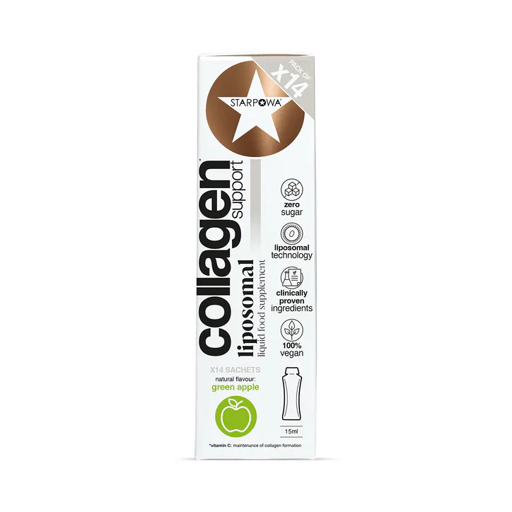 Starpowa Vegan Collagen Liquid Liposomal Green Apple 14 Sachets