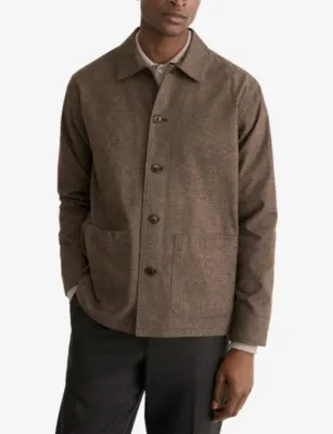 ETON Flannel Two-Pocket Cotton Jacket detail 2