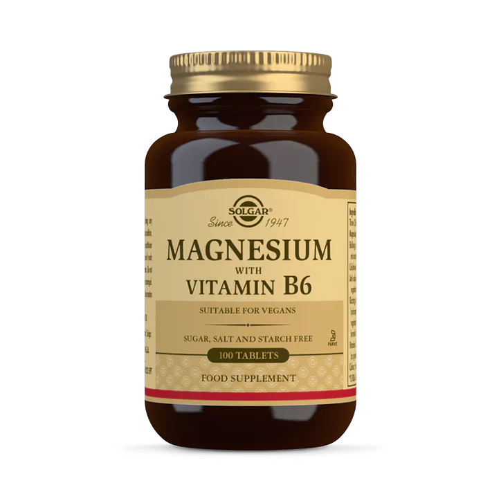 Solgar Magnesium With Vitamin B6 100 Tablets