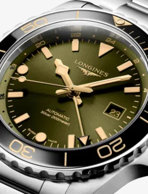 LONGINES L3.890.4.06.6 HydroConquest GMT 43mm Ceramic Bezel Stainless-Steel Automatic Watch in STAINLESS STEEL, additional product view 3