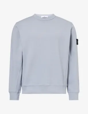 STONE ISLAND Compass-Badge Crew-Neck Cotton Jumper