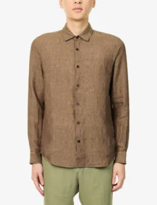 ORLEBAR BROWN Giles Tailored-Fit Linen Shirt detail 3