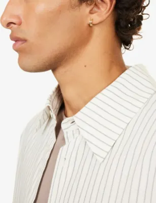 SERGE DENIMES Bond Yellow Gold-Plated Sterling Silver Hoop Earring detail 2