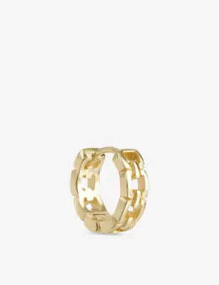 SERGE DENIMES Bond Yellow Gold-Plated Sterling Silver Hoop Earring detail 3