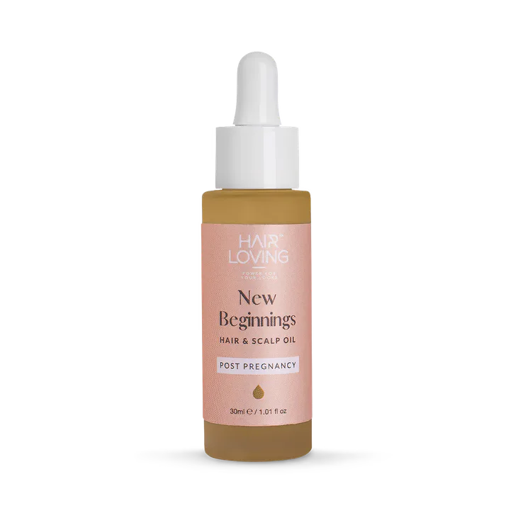Hair Loving New Beginnings Fragrance Free Hair and Scalp Oil – Postpartum Hair Loss & Regrowth Treatment for New Mums - 30ml