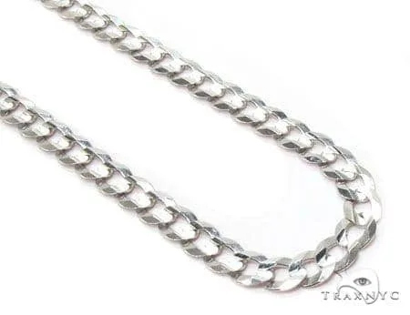 JALGAS - ROYAL CHAIN GROUP 14K White Gold Solid Curb Chain 4.6mm 47170 in 18 Inches – Chain
