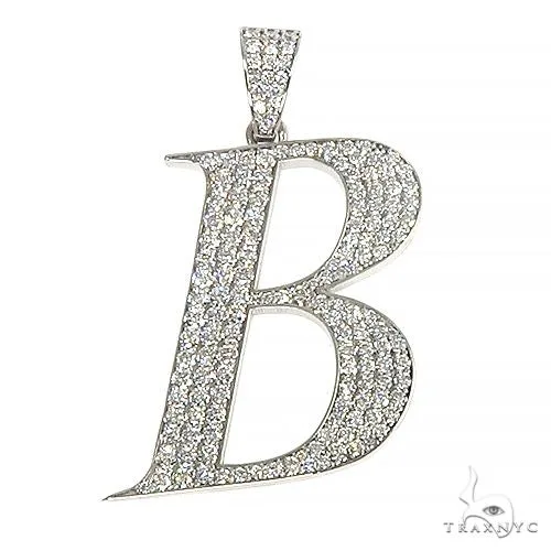 RINA - For Him FACTORY Frozen Initial B Pendant 66935 in Rose Gold – Pendant