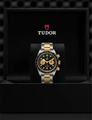 TUDOR M7936N-0001 Black Bay 41 Chrono S&G 18ct yellow-gold and stainless steel automatic watch in Silver & Yellow Gold, additional product view 2