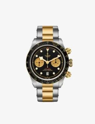 TUDOR M7936N-0001 Black Bay 41 Chrono S&G 18ct yellow-gold and stainless steel automatic watch in Silver & Yellow Gold – Jewellery & Watches | Mens luxury watches