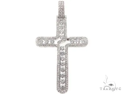 RINA - For Him CUSTOM Custom Diamond Cross The Passion for Excellence 64543 in Rose Gold – Pendant