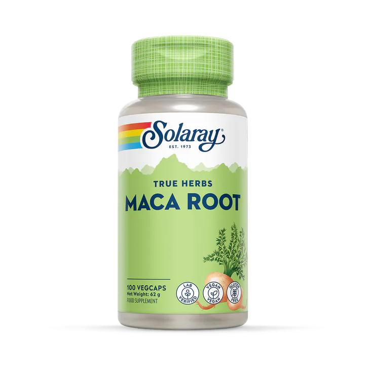 Solaray Maca Root, Energy & Everyday Wellness Support - 100 Vegan Capsules