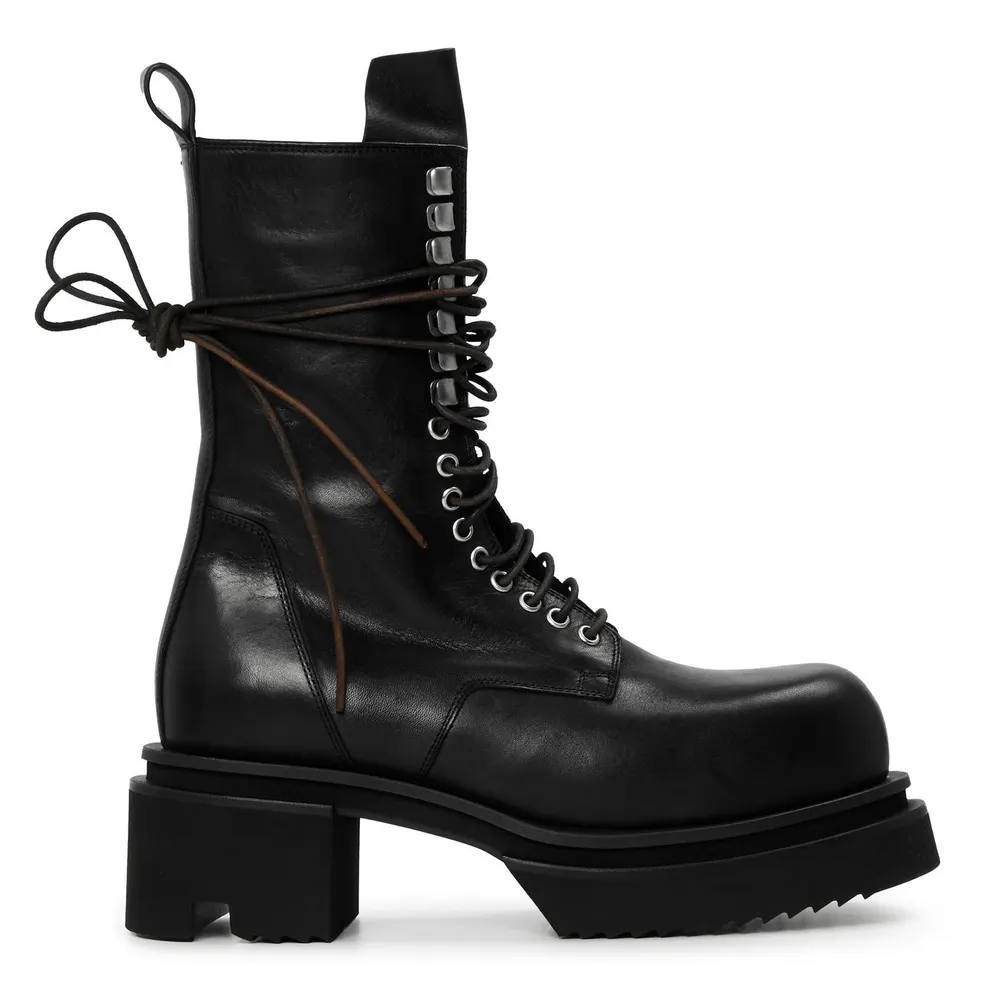 Rick Owens Rick Lace Up Bogun Sn64 in Black – Footwear